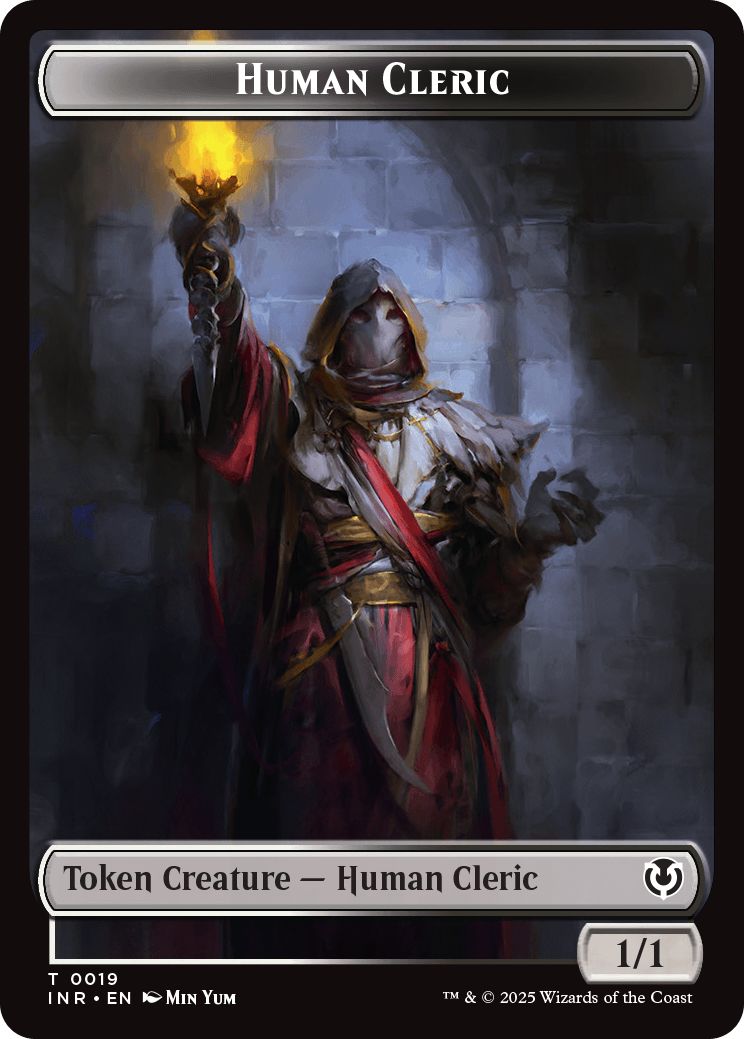 (英)人間・クレリックトークン / Human Cleric Token【INR-TOKEN】 No.019