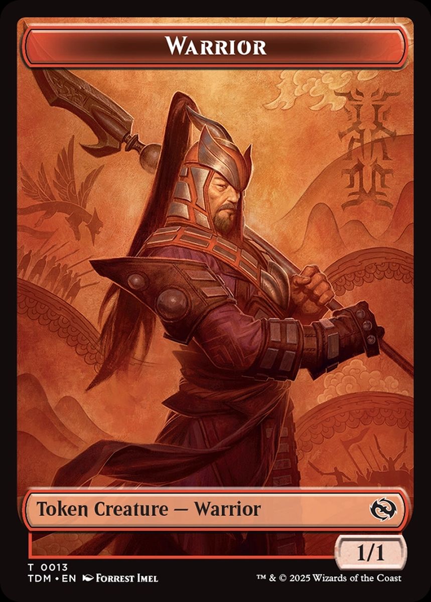 (英)戦士トークン / Warrior Token【TDM-TOKEN】 No.013