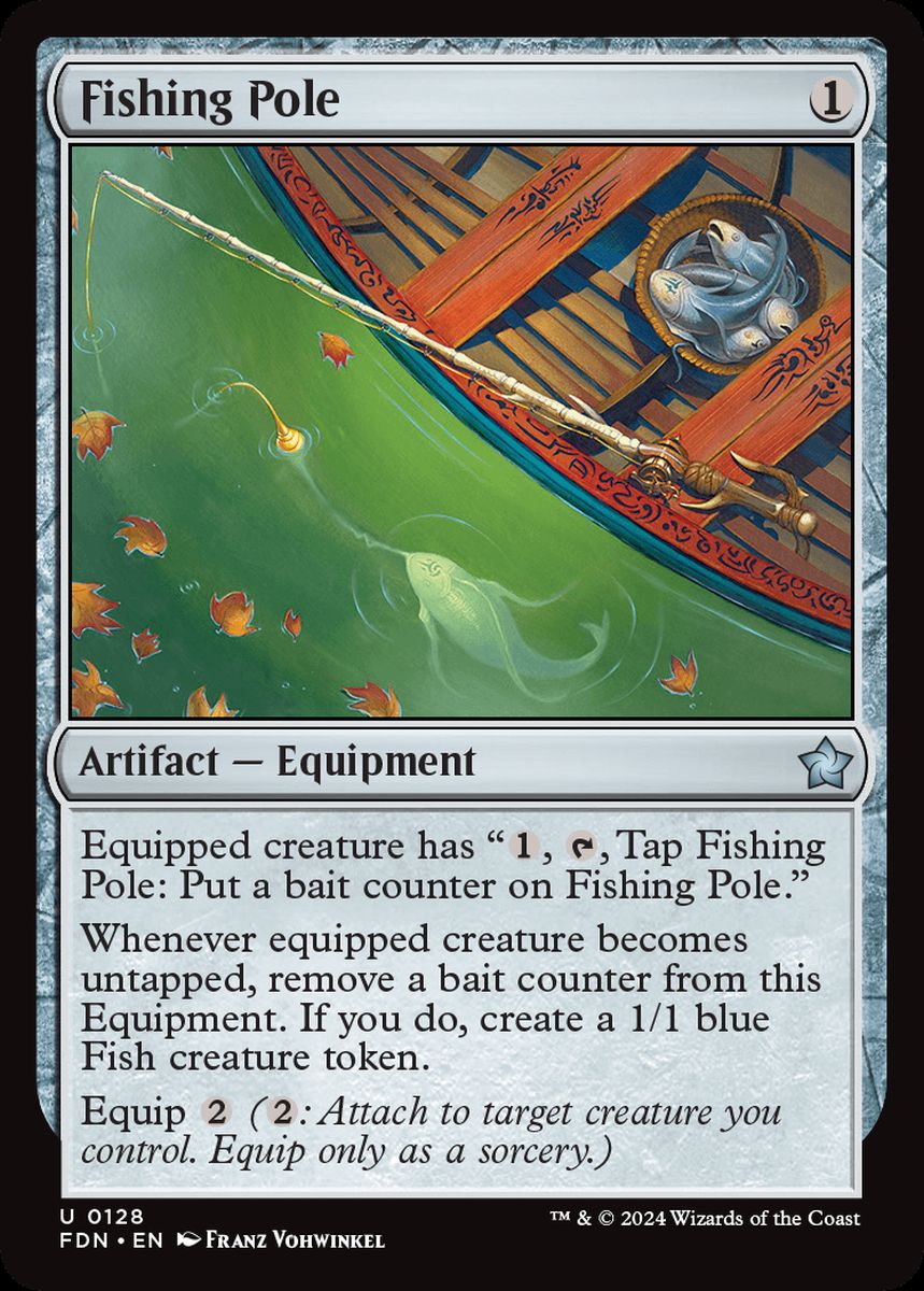 (英)【Foil】釣り竿 / Fishing Pole【FDN】 No.128