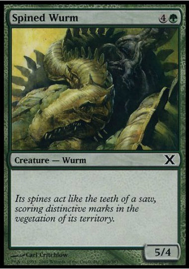 (英)【Foil】針刺ワーム / Spined Wurm【10E】 No.298