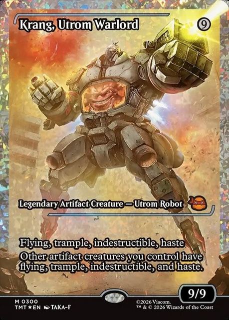 (英)【フラクチャーFoil】ユートロムの武人、クランゲ / Krang, Utrom Warlord ★ショーケース枠★(ジャパン・ショーケース) 【TMT】 No.300