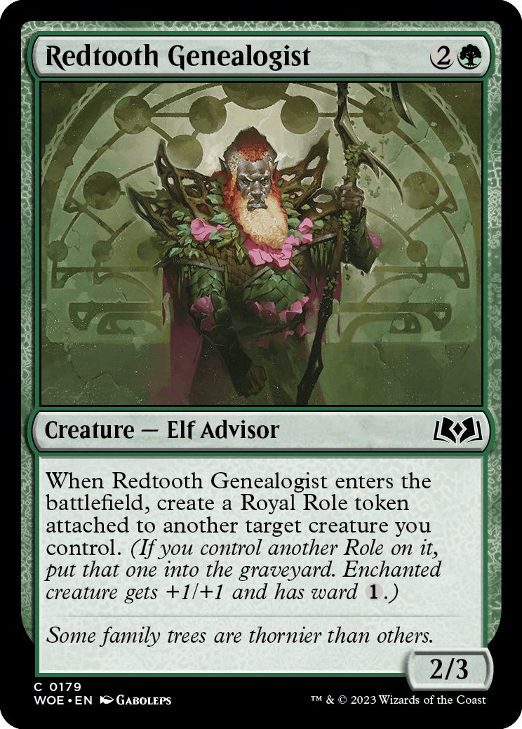 (英)赤歯の系図学者 / Redtooth Genealogist【WOE】 No.179