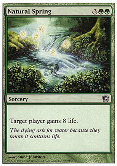(英)【Foil】自然の泉 / Natural Spring【9ED】 No.257