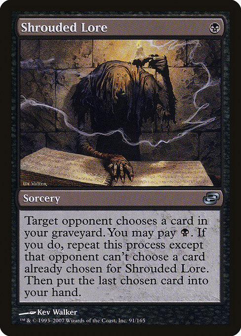 (英)【Foil】隠された知識 / Shrouded Lore【PLC】 No.091