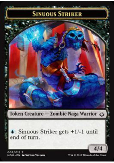 (英)しなやかな打撃者トークン / Sinuous Striker Token【HOU-TOKEN】 No.007