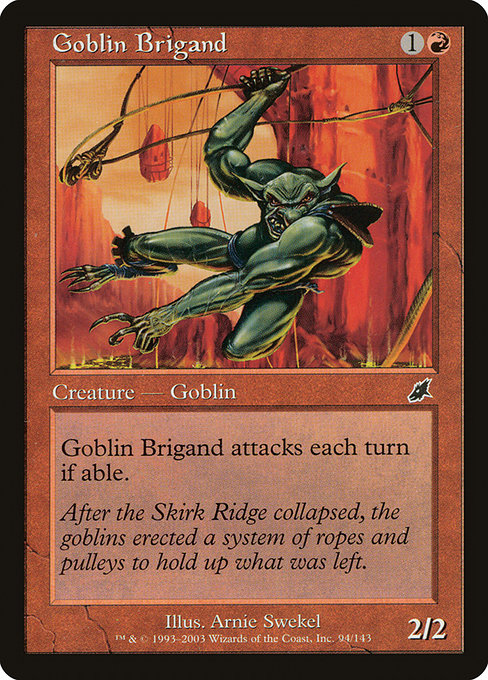 (英)【Foil】ゴブリンの盗賊 / Goblin Brigand【SCG】 No.094