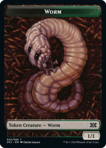 (英)蟲トークン / Worm Token【2X2-TOKEN】 No.020
