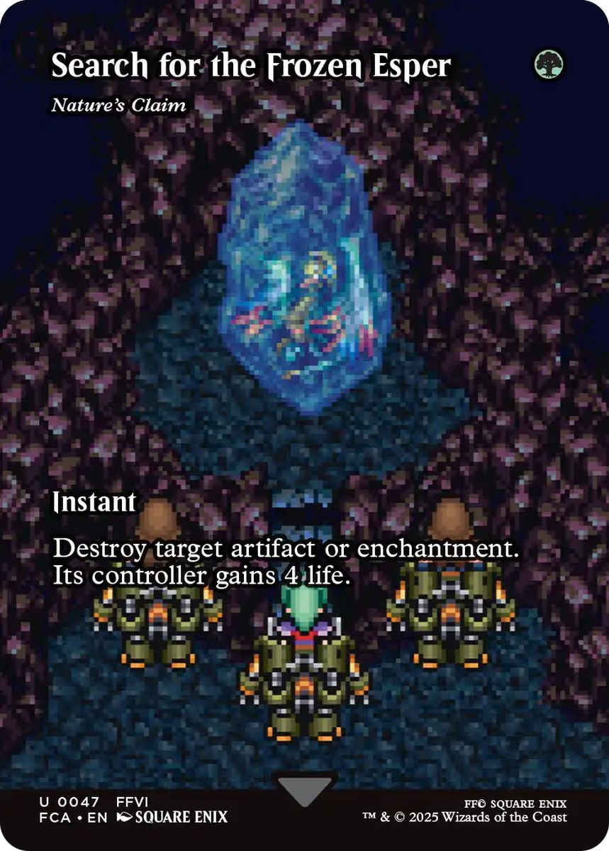 (英)氷漬けの幻獣を求めて / Search for the Frozen Esper[自然の要求 / Nature's Claim] ★ショーケース枠★(FINAL FANTASY・継承史カード) 【FCA】 No.047