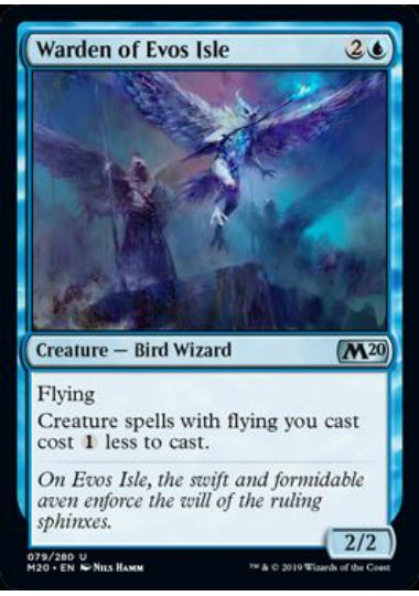 (英)【Foil】イーヴォ島の管理人 / Warden of Evos Isle【M20】 No.079