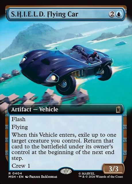 (英)【Foil】S.H.I.E.L.D.の飛行車 / S.H.I.E.L.D. Flying Car ★拡張枠★ 【MSH】 No.404