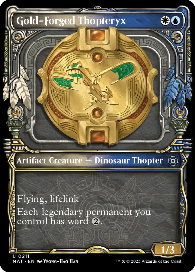 (英)【ハローFoil】黄金造りの飛竜機械 / Gold-Forged Thopteryx【MAT】 No.211