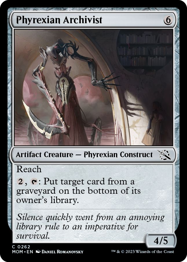 (英)【Foil】ファイレクシアの文書管理人 / Phyrexian Archivist【MOM】 No.262