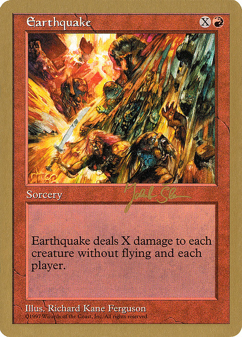 (英)地震 / Earthquake【WC97】 World Championship Decks 1997 Jakub Slemr 金枠 No.039