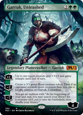 (英)【Foil】解き放たれた者、ガラク / Garruk, Unleashed ★拡張枠★ 【M21】 No.284