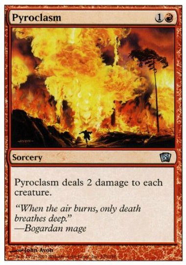 (英)【Foil】紅蓮地獄 / Pyroclasm【8ED】 No.210