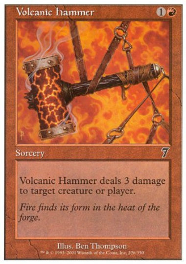 (英)【Foil】火山の鎚 / Volcanic Hammer【7ED】 No.226