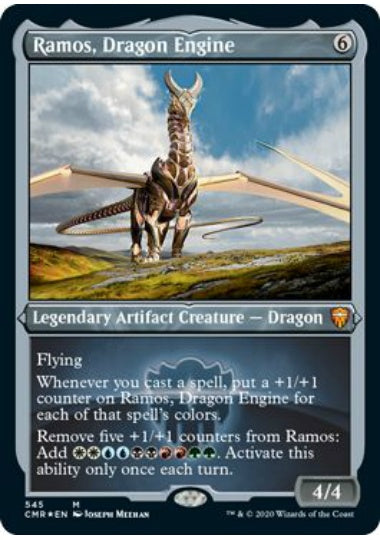 (英)【Foil】ドラゴン・エンジン、レイモス / Ramos, Dragon Engine ★ショーケース枠★ 【CMR】 No.545