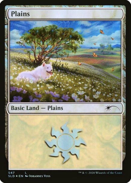 (英)【Foil】平地 / Plains【SLD】 No.547