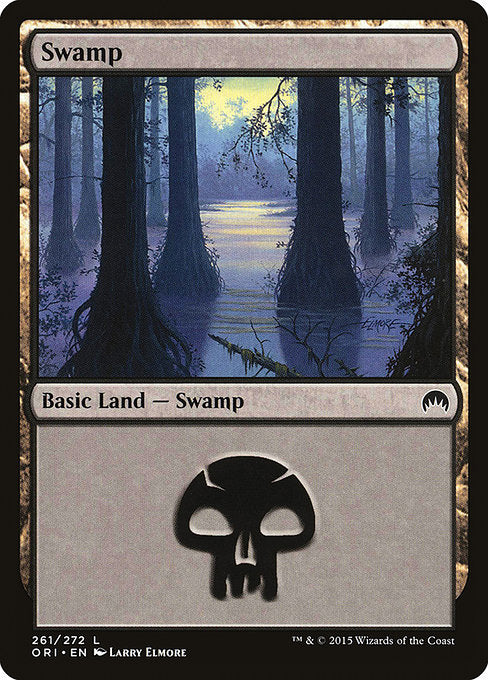 (英)【Foil】沼 / Swamp【ORI】 No.261