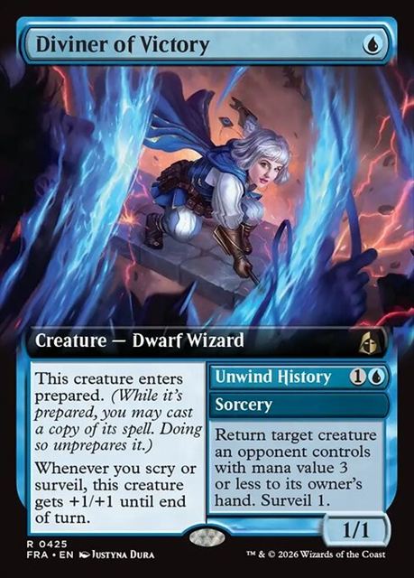 (英)【Foil】勝利の預言者 / Diviner of Victory - Unwind History ★拡張枠★ 【FRA】 No.425