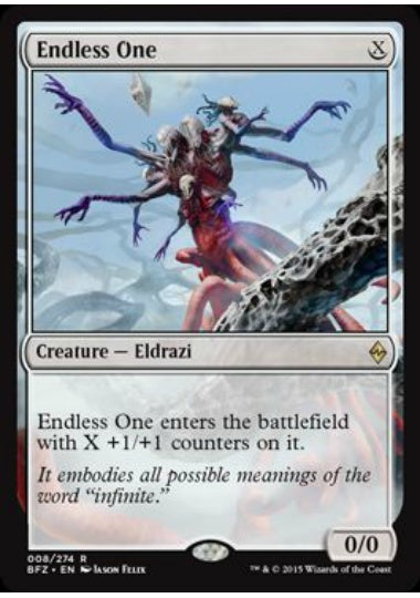 (英)【Foil】果てしなきもの / Endless One【BFZ】 No.008