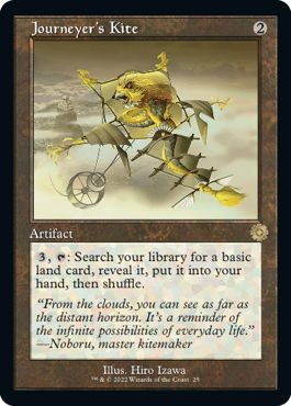 (英)【Foil】旅行者の凧 / Journeyer's Kite【BRR】旧枠加工カード No.025