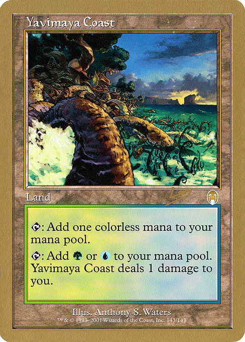 (英)ヤヴィマヤの沿岸 / Yavimaya Coast【WC02】 World Championship Decks 2002 Raphael Levy 金枠 No.087