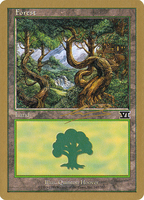 (英)森 / Forest【WC00】 World Championship Decks 2000 Nicolas Labarre 金枠 No.106