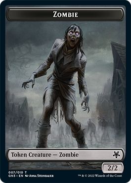 (英)ゾンビトークン / Zombie Token No.007 - 宝物トークン / Treasure Token【GN3-TOKEN】 No.010