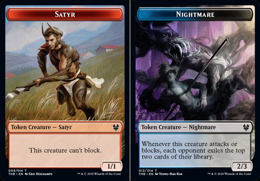 (英)【Foil】サテュロストークン / Satyr TokenNo.009 - ナイトメアトークン / Nightmare Token【THB-TOKEN】 No.012