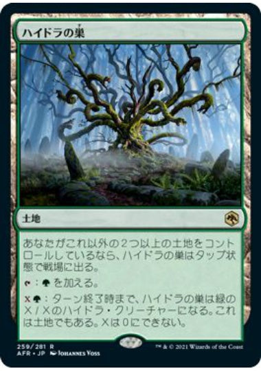 (日)【Foil】ハイドラの巣 / Lair of the Hydra【AFR】 No.259