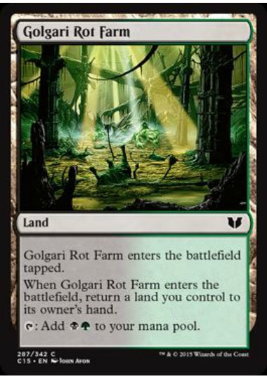 (英)ゴルガリの腐敗農場 / Golgari Rot Farm【C15】 No.287