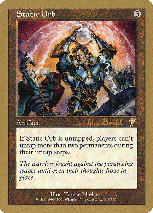 (英)静態の宝珠 / Static Orb【WC01】 World Championship Decks 2001 Alex Borteh 金枠 No.074