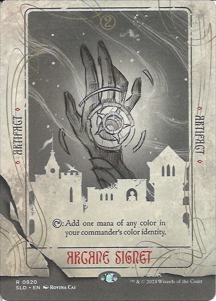 (英)【Foil】秘儀の印鑑 / Arcane Signet【SLD】Artist Series: Rovina Cai No.820