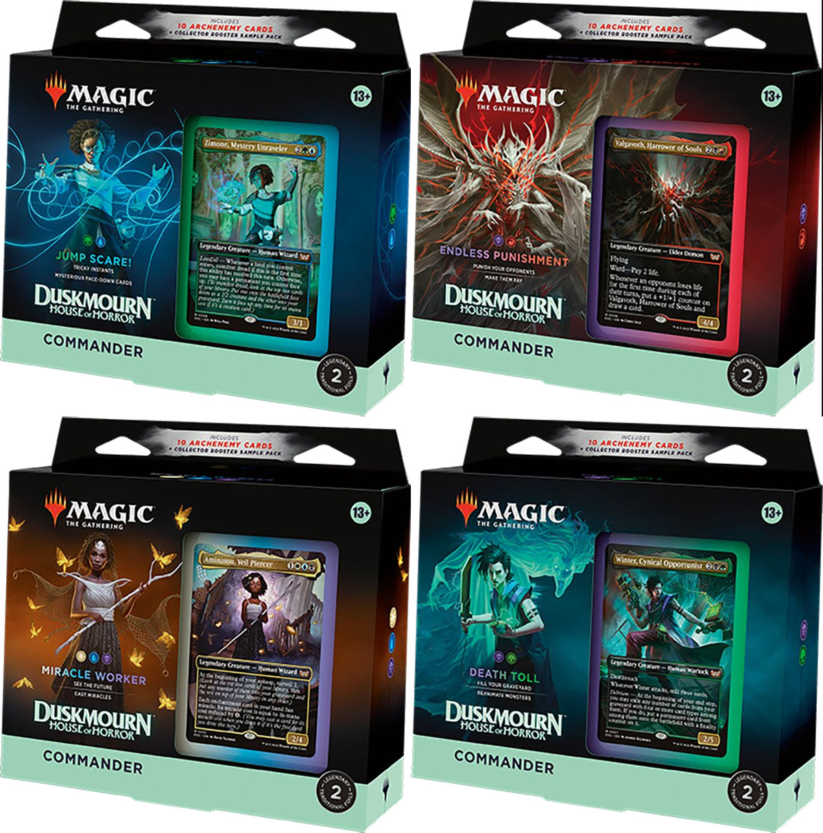 (英)ダスクモーン：戦慄の館 統率者デッキ 4種セット / Duskmourn: House of Horror Commander Deck Set【BOX】 ※発送方法は「ゆうパック」を選択してください。