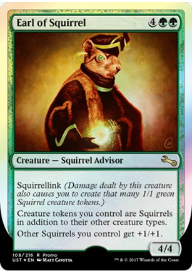 (英)【Foil】Earl of Squirrel【PRM】ドラフト・ウィークエンドプロモ No.039