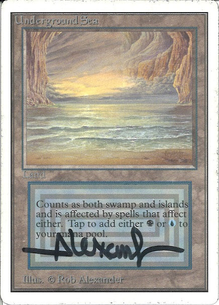 Underground Sea 英語1枚 英)Underground Sea【2ED】 No.286 サイン入り | MtG通販サイト