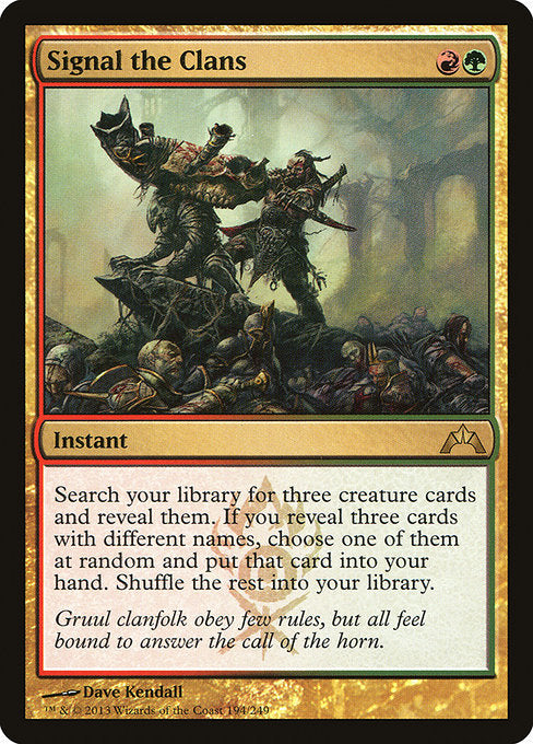 (英)【Foil】一族の信号 / Signal the Clans【GTC】 No.194