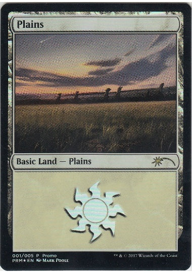 (英)【Foil】平地 / Plains【PRM】Mark Poole Gift Packプロモ No.070
