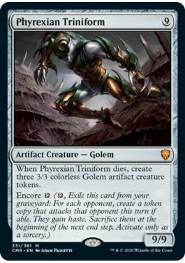 (英)【Foil】ファイレクシアの三重体 / Phyrexian Triniform【CMR】 No.331