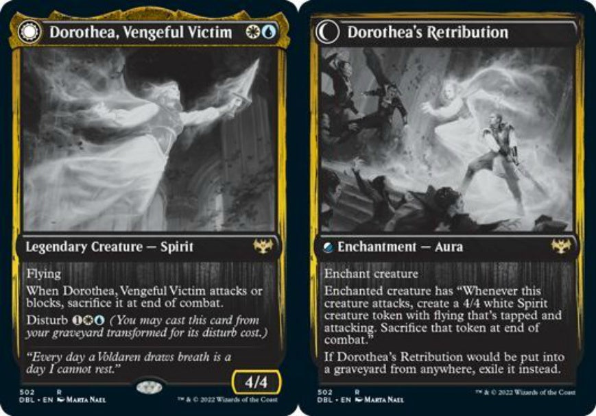 (英)【Foil】復讐に燃えた犠牲者、ドロテア / Dorothea, Vengeful Victim - ドロテアの報復 / Dorothea's Retribution【DBL】 No.502