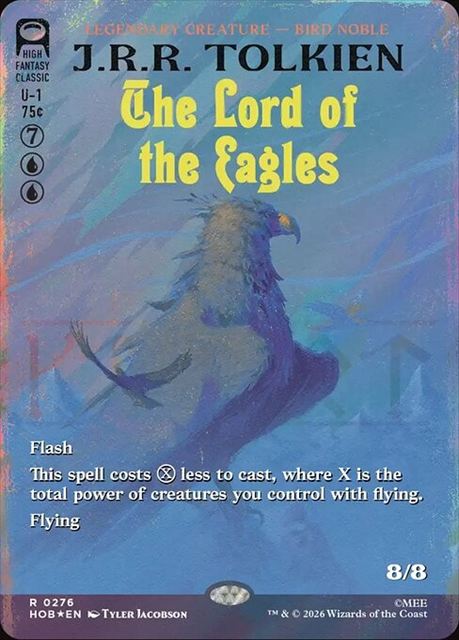 (英)【Surge-Foil】ワシの王 / The Lord of the Eagles ★ショーケース枠★(「ブックカバー・カード」) 【HOB】 No.276