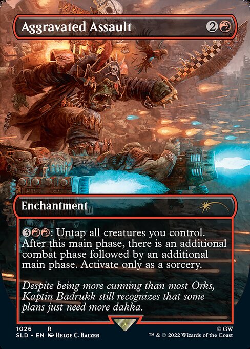 (英)追い討ち / Aggravated Assault【SLD】 Secret Lair x Warhammer 40,000: Orks No.1026