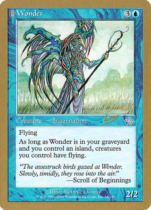 (英)不可思議 / Wonder【WC02】 World Championship Decks 2002 Raphael Levy 金枠 No.034