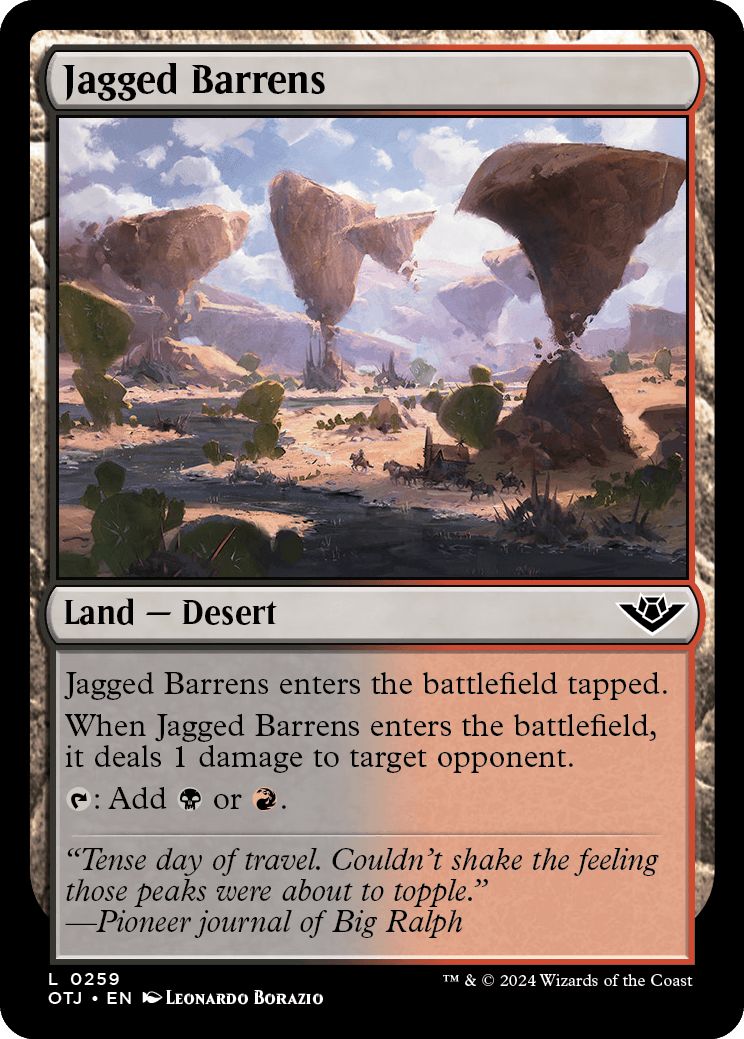 (英)鋸歯の痩せ地 / Jagged Barrens【OTJ】 No.259