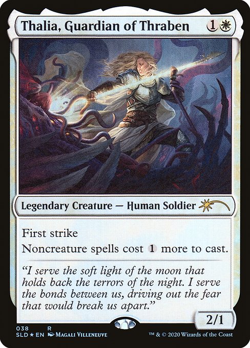 (英)【Foil】スレイベンの守護者、サリア / Thalia, Guardian of Thraben【SLD】Thalia: Beyond the Helvault No.038