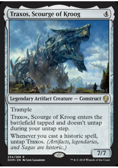 (英)【Foil】クルーグの災い魔、トラクソス / Traxos, Scourge of Kroog【DOM】 No.234