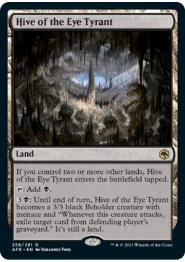 (英)【Foil】目玉の暴君の住処 / Hive of the Eye Tyrant【AFR】 No.258