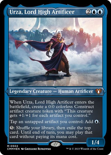 (英)【エッチングFoil】最高工匠卿、ウルザ / Urza, Lord High Artificer【CMM】 No.0502