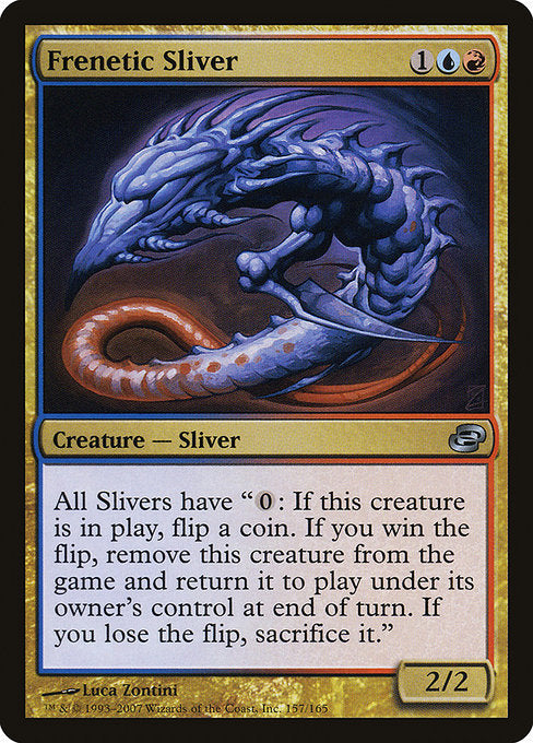(英)【Foil】熱狂スリヴァー / Frenetic Sliver【PLC】 No.157